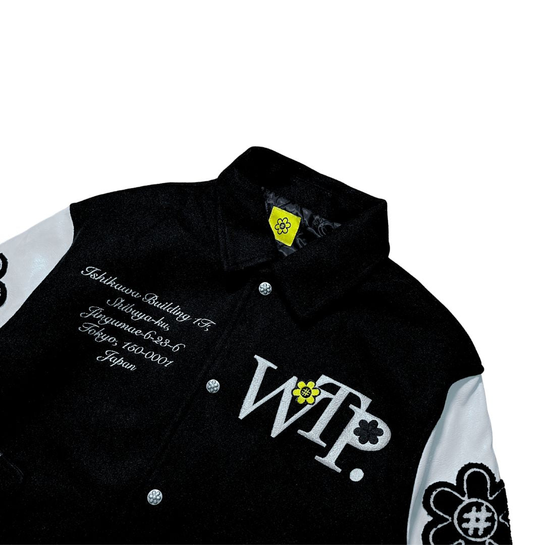 WTP "PANDA" Varsity Jacket | Black