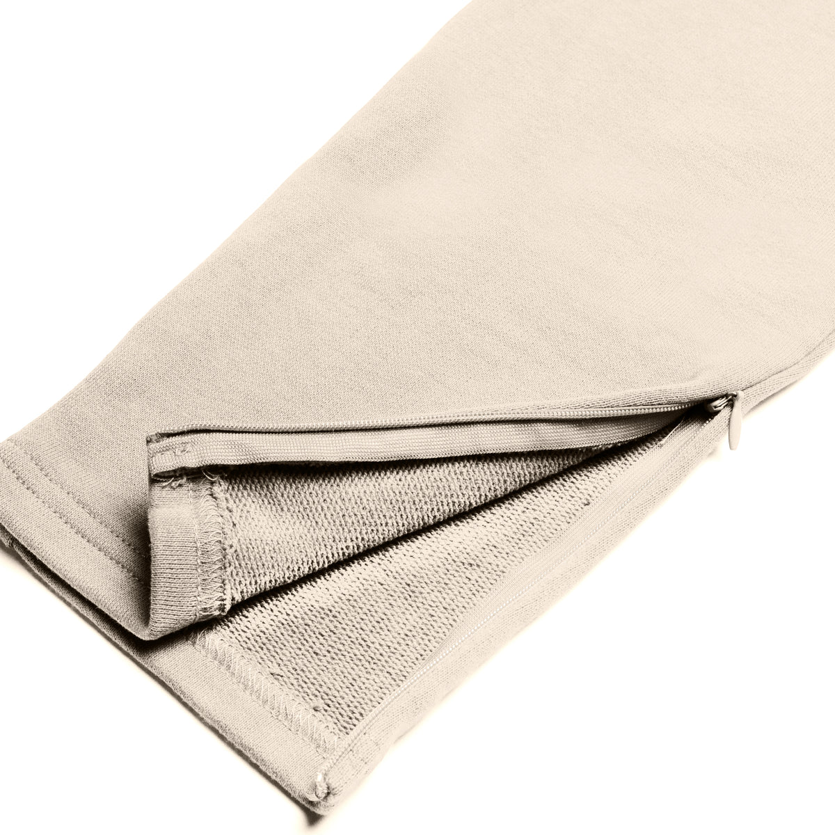 Blanks Zipper Sweats | Flat White