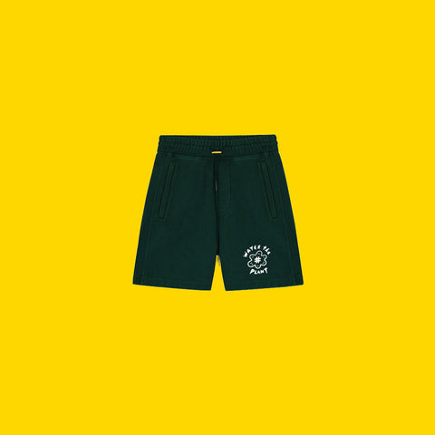 WTP Flower Logo Shorts | Dark Green